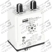 DAYTON Single Function Time Delay Relay: Socket Mounted, 120V AC/DC, 10 A, 8 Pins/Terminals (MPN 1EGD3). Key specifications — Brand: DAYTON.