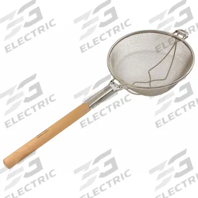 CRESTWARE Mesh Strainer: Heavy Duty Double Mesh Mesh Size, 31 in Overall Lg - Wire Mesh Strainers