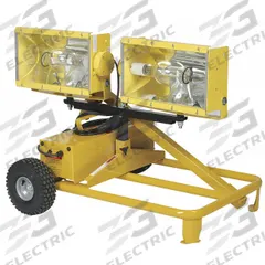 WARNER TOOL PRODUCTS Temporary Job Site Light: 220,000 lm Max Brightness, Metal Halide, 1, 120V AC (MPN P12000W). Key specifications — Frame Color: Yellow; Lighting Technology: Metal Halide; Operating Voltage: 120V AC; Brand: WARNER TOOL PRODUCTS; No. of Brightness Levels: 1.