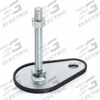 JW WINCO Male-End Leveling Mount: Swiveling Stud, 1/2"-13 Thread Size, 2,698 lbf Capacity (MPN 42-80-1/2X13-100-A1-SK). Key specifications — Base Shape: Teardrop; Load Capacity: 2,698 lbf; Thrust Pad Material: TPE; Mounting Holes: Mounting Holes Included; Includes: Nut; Hex Size: 11/16 in.