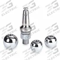 REESE Interchangeable Trailer Hitch Ball: V, 8,000 lb Gross Vehicle Wt Capacity, Steel, Chrome (MPN 74309). Key specifications — Finish: Chrome; Brand: REESE; Ball Type: Interchangeable; Material: Steel.