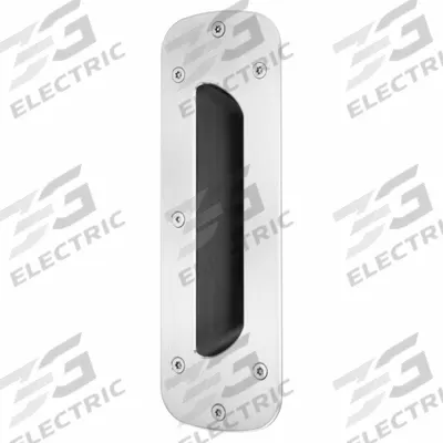 KINGSWAY GROUP Door Pull Plate: 2 7/8 in Wd - Ligature-Resistant Door Pulls