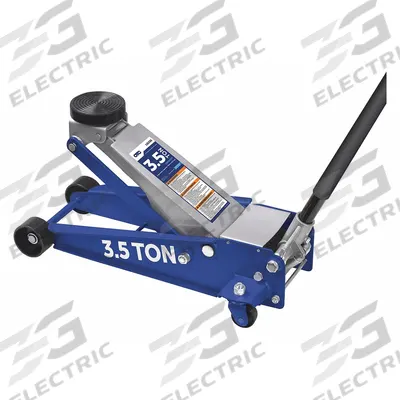 OTC Trolley Floor Jacks: Steel, Manual Handle, Mechanical, 3.5 ton Load Capacity