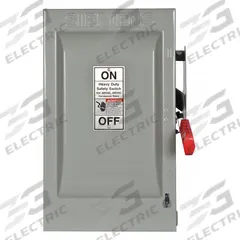 SIEMENS Safety Switch: Fusible, 60 A, Three Phase, 600V AC, Galvanized Steel, Indoor (MPN HF362). Key specifications — Brand: SIEMENS.