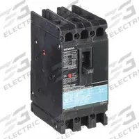 SIEMENS Molded Case Circuit Breaker: 100 A Amps, 18kA at 480V AC, Fixed, Load Side Lug, ABC, ED4 (MPN ED43B100). Key specifications — Phase Connection: ABC; Instantaneous Trip: Fixed; Terminal Connection: Load Side Lug; Series: ED4; Max. AIR Rating: 18kA at 480V AC.