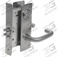 CORBIN RUSSWIN Door Lockset: Classroom Lever Locksets, Chrome, ADA Compliant (MPN ML2055 LWM 626). Key specifications — Ligature Resistance: Not Ligature-Resistant; Brand: CORBIN RUSSWIN; Lockset Function ANSI Code: F05; Visual Indicator Message: No Message; Lockset Style: LWM Lever; ADA Compliant: Yes; Finish: Satin Chromium-Plated : Steel.