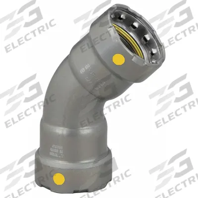 VIEGA MEGAPRESS Crimp Elbow Fitting: 1/2 in Pipe x 1/2 in Pipe Size, Press-fit x Press-fit - Gas Steel Press Pipe Fittings