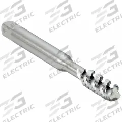 CLEVELAND Spiral Flute Tap: M3x0.5 Metric, D3 / 6H, 2 Flute, Bottoming Chamfer, High Speed Steel (MPN C58801)