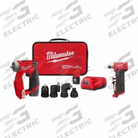 MILWAUKEE Tool Combination Kit: 2 Tools, Die Grinder/Drill, 12 V DC Volt, Battery Included, M12™ (MPN 2505-22, 2485-20). Key specifications — attr1176460: Drill.
