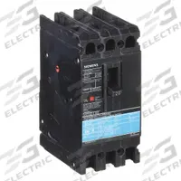 SIEMENS Molded Case Circuit Breaker: 20 A Amps, 18kA at 480V AC, Fixed, Load Side Lug, ABC, ED4 (MPN ED43B020). Key specifications — Phase Connection: ABC; Instantaneous Trip: Fixed; Terminal Connection: Load Side Lug; Series: ED4; Max. AIR Rating: 18kA at 480V AC.