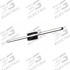 Barlow 24" LED Vanity: Black, 1,125 lm_2,600 lm, 3000K, 22 W, 120V AC, Dimmable, 24 in Lg, 3 in Ht (MPN BARV2403L30D1BK). Key specifications — Mounting Location: Wall; For Bulb Type: Integrated LED; Brand: AFX INC.; Voltage: 120V AC; Color Temperature: 3000K; Housing Finish/Housing Color (Broad): Black.
