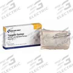 FIRST AID ONLY Triangular Bandage: 40 in Short Side Lg, 56 in Long Side Lg, 2 Pins Included (MPN 4-006). Key specifications — Manufacturer Part Number: 4-006; Brand: FIRST AID ONLY.