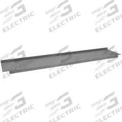 TENNSCO Lower Shelf: 72 in Overall Wd, 14 in Overall Dp, Gray, Steel, Includes Mounting Hardware (MPN S-72). Key specifications — Includes Mounting Hardware: Yes; Color: Gray.
