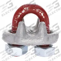 CROSBY Wire Rope U-Bolt Clip: 3/16 in Compatible Rope Dia, 3 3/4 in Rope Turnback Lg, Steel, Forged (MPN 1010033). Key specifications — Fabrication: Forged; Color: Silver; Material: Steel; Brand: CROSBY.