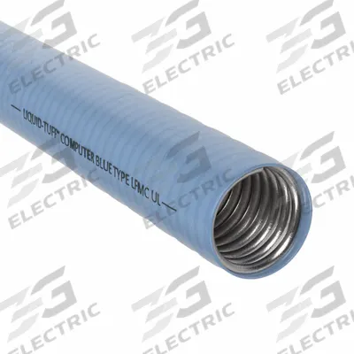 AFC Liquid-Tight Flex Metal Conduit: 2 in Trade Size, Blue, 50 ft Nominal Lg - Communication & Data Liquid-Tight Flexible Metal Conduit