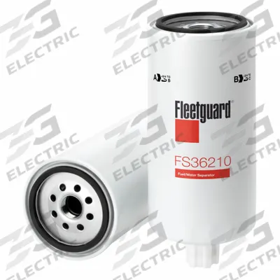 FLEETGUARD Fuel Filter: Spin-On, 10 1/16 in Overall Lg, 4 3/8 in Outside Dia - Spin-On Fuel Filters