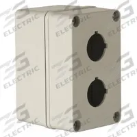 WIEGMANN Push Button Enclosure: 22mm, 2 Holes, Non-Metallic, NEMA 4X (MPN HW-PN4X2PB-22). Key specifications — Brand: WIEGMANN; Environments & Applications: Washdown-Corrosion-Resistant.