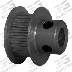 DAYTON Timing Pulley: Modified Curvilinear, Fixed, For GT Timing Belt Section, For 6 mm Belt Wd (MPN 25-2P06M6FA6). Key specifications — Brand: DAYTON; Finish: Clear Anodized; For Belt Series: Powerhouse®.