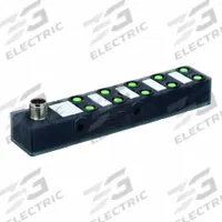 MURRELEKTRONIK M8 distribution block: EXACT8, 10 Ports, 3 Pole M8 Female (MPN 8000-80060-0000000). Key specifications — IP Rating: IP67; Features: Plastic Housing.