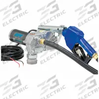 GPI Electric Drum Pump: 12 V DC, 1/5 hp HP, 15 gpm Max. Flow Rate, Pump with Hose & Nozzle, Aluminum (MPN M-150S-AU). Key specifications — Brand: GPI; Meter: Not Included.