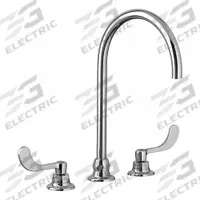 AMERICAN STANDARD Gooseneck Kitchen/Bathroom Faucet: Monterrey, Brass, Chrome Finish, Widespread (MPN 6540188.002). Key specifications — Includes: Blue & Red Color Indexes; Brand: AMERICAN STANDARD; Series: Monterrey.