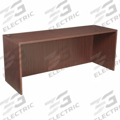 REGENCY Credenza: Melamine, Mahogany, 0 Pedestals, 0 Drawers, 71 in Overall Wd - Credenzas