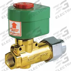 REDHAT Solenoid Valve: 2-Way, Normally Closed, 1/2 in Pipe Size, 110V AC/120V AC, Manual Operator (MPN 8266D069V). Key specifications — Brand: REDHAT; Pipe Size: 1/2 in; Voltage: 120V AC; Coil Enclosure: Without Junction Box.