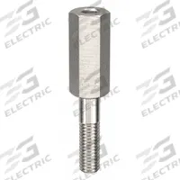 Standoff: Male x Female, 1 1/4 in Lg, Hex, Aluminum, Plain, 5/16 in Hex Wd, Aluminum, 10 PK (MPN CRR051203GR). Key specifications — Brand: APPROVED VENDOR.