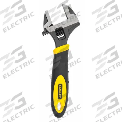 STANLEY Adjustable Wrench: Alloy Steel, Black Oxide, 6 in Overall Lg - General Purpose Adjustable Wrenches