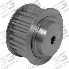 DAYTON Timing Pulley: Trapezoidal, Plain, For T5 Timing Belt Section, For 16 mm Belt Wd, 26 Teeth (MPN 27T5/26-2). Key specifications — Brand: DAYTON; Tooth Profile: Trapezoidal; Finish: Plain.