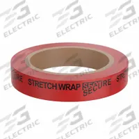 NOVAVISION Tamper Evident Tape: 2 mil Tape Thick, Red, Stretch Wrap Secure, 1 in x 83 yd (MPN PVT1R-100D-250). Key specifications — Message: Stretch Wrap Secure; Brand: NOVAVISION.