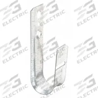 NVENT CADDY J-Hook: Screw-On with Locking Latch, 3/4 in Max. Bundle Dia., 48 lb Max. Load Capacity (MPN CAT12). Key specifications — Material: Galvanized Steel; Includes Locking Latch: Yes; Color: Silver; Brand: NVENT CADDY; Mounting Location: Wall; Mounting & Attachment (subhead): Screw-On with Locking Latch.