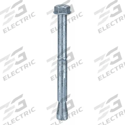 MKT FASTENING Wedge Anchor Stud: 237 mm Overall Lg, 24 mm Dia, M16 Thread Size, Steel - Steel Wedge Anchors