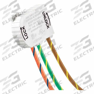 LEVITON Wiring Module: 125V AC, 20 A, 3 Wire - Snap-In Wiring Modules