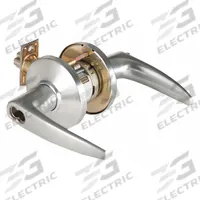 BEST Door Lockset: Office Lever Locksets, Chrome, ADA Compliant, SFIC (MPN 9K37AB16CSTK626). Key specifications — attr1024149: Not Ligature-Resistant; attr1011488: BEST; attr1024446: F109; attr1011524: No Message; attr1011506: 9K Curved no Return Lever; attr1011485: Yes; attr1059461: Satin Chromium-Plated : Zinc.
