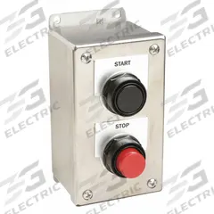 SIEMENS Control Station: (2) Flush Push Buttons, 0 Pilot Lights, 2NO/2NC, Start/Stop, (2) Momentary (MPN 52C201S). Key specifications — Brand: SIEMENS; Operator Legend: Start/Stop; Operator Color: Red; Operator Configuration: (2) Flush Push Buttons; Operator Configuration Type: (2) Push Buttons.