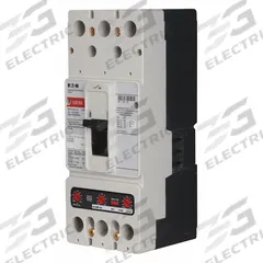 EATON Molded Case Circuit Breaker: 200 A Amps, 100kA at 240V AC, Fixed, ABC, Line/Load Lug, Std, HJD (MPN HJD3200). Key specifications — attr217792: HJD; attr196056: 100kA at 240V AC; attr196057: Fixed; attr196058: ABC; attr196059: Line/Load Lug; attr196061: 250A/J.