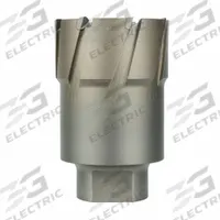 MILWAUKEE Annular Cutter: 4 1/4 in Cutter Dia, 2 in Max Cutting Dp, Pilot Pin Included, Bright (MPN 49-57-4250). Key specifications — attr253884: Yes; attr253885: Bright; attr253886: Carbide; attr253888: Fractional Inch; attr277149: MILWAUKEE.