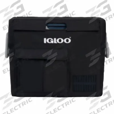 IGLOO Cooler Cover: 41 qt Capacity - Max, Polymer, Black, 20 1/2 in Overall Lg - Covers for Refrigerated Chest Coolers