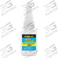 VIBRA-TITE Instant Adhesive: 310, Gen Purpose, 0.7 fl oz, Bottle, Black, Thick Liquid, No VOC (MPN 31020). Key specifications — Series: 310; Standards: A-A-3097 Type II Class 4; Primary Applications: General Purpose; Materials Bonded: Plastic; Brand: VIBRA-TITE; Secondary Compatible Materials: Plastics.