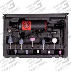 CHICAGO PNEUMATIC Die Grinder Kit: Straight Tool, 0.56 hp Horsepower, 22,000 RPM Max. Speed (MPN CP7411K). Key specifications — attr1320532: Straight; attr1320525: Tool Only; attr1320526: CHICAGO PNEUMATIC.