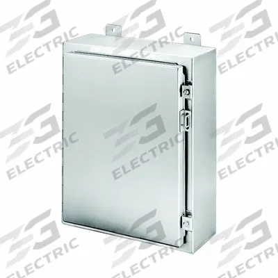 HOFFMAN Enclosure: 304 Stainless Steel, 24 in x 24 in x 8 in, NEMA 12/13/3/3R/3RX/4/4X - Stainless Steel Enclosures