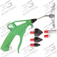 SPEEDAIRE Air Gun Kit: Pistol-Grip Grip, Polyoxymethylene, 1/4 in Female NPT, 1 Nozzle(s), Straight (MPN 52KD68). Key specifications — attr1328526: Polyoxymethylene; attr1328500: Rubber Nozzle Tips; attr1328508: SPEEDAIRE; attr1328515: Yes; attr1328533: No.