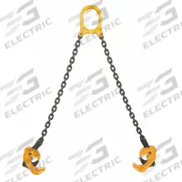 DAYTON Drum Sling: 2 Grip Points, For 30 gal/55 gal/85 gal Drum Capacity, Metal, Vertical, Yellow (MPN 21VG32). Key specifications — Color: Yellow; For Drum Material: Metal; Material: Steel; Brand: DAYTON.