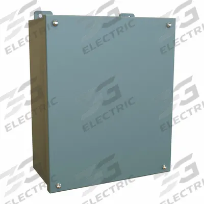 HAMMOND Electrical Enclosure: Steel, 12 in x 10 in x 5 in, NEMA 12/13, w/Panel - Steel Dust-Tight Enclosures