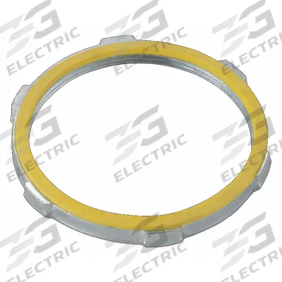 RACO Sealing LockNut for Threaded RMC/IMC: 4 in Trade Size, Steel, Zinc Plated - Sealing Locknuts for Threaded Conduit (RMC/IMC)