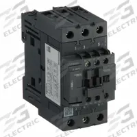 SCHNEIDER IEC Magnetic Contactor: Non-Reversing, 3 Poles, 3NO Contacts, 40 A, 24V DC Coil (MPN LC1D40ABD). Key specifications — Brand: SCHNEIDER; Integrated Surge Suppression: Yes.