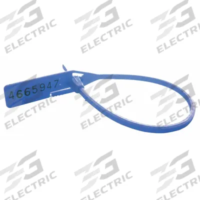 CORTECH Pull-Tight Locking Seal: Cinch-Up, 7 in Lg, Polypropylene, Blue - Evidence Bags