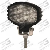 ECCO Vehicle Work Light: Oval, Flood, LED, Bolt, Pigtail, Universal, Surface Mount, Black, Permanent (MPN EW2491). Key specifications — Housing Color: Black; Brand: ECCO; Mount Type: Bolt; Electrical Connection: Pigtail; Installation Type: Permanent.