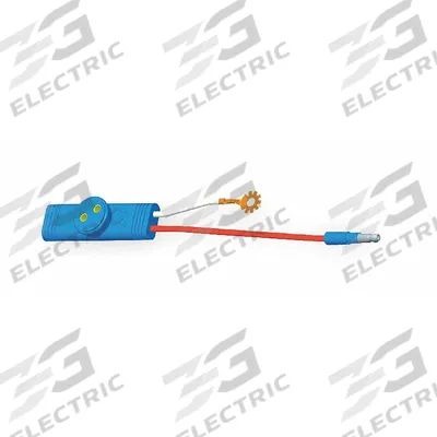 GROTE Pigtail: Sentry Light/Slim-Line 0.18 in Male Bullet/Ring Terminal, 2 Wires - Automotive Pigtails
